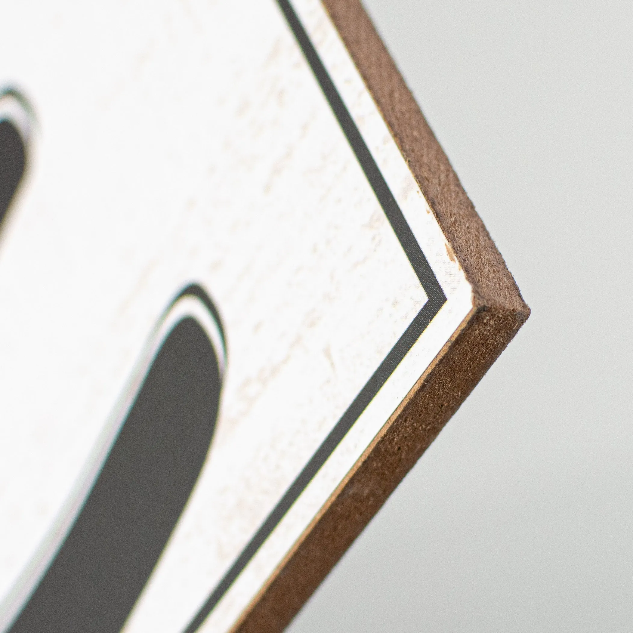 10" Square Wooden Sign: Love Paw Print