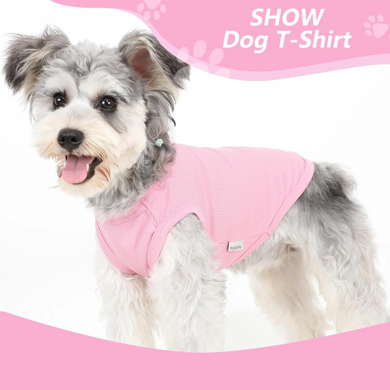 2 Pack Dog Clothes for Small Dogs Summer Dog Shirt Vest Girl Boy Lightweight Puppy T-Shirts Blank Soft and Cool Pet Clothing Sleeveless Medium Large Dog Outfit (Pink D-Pink, X-Large)