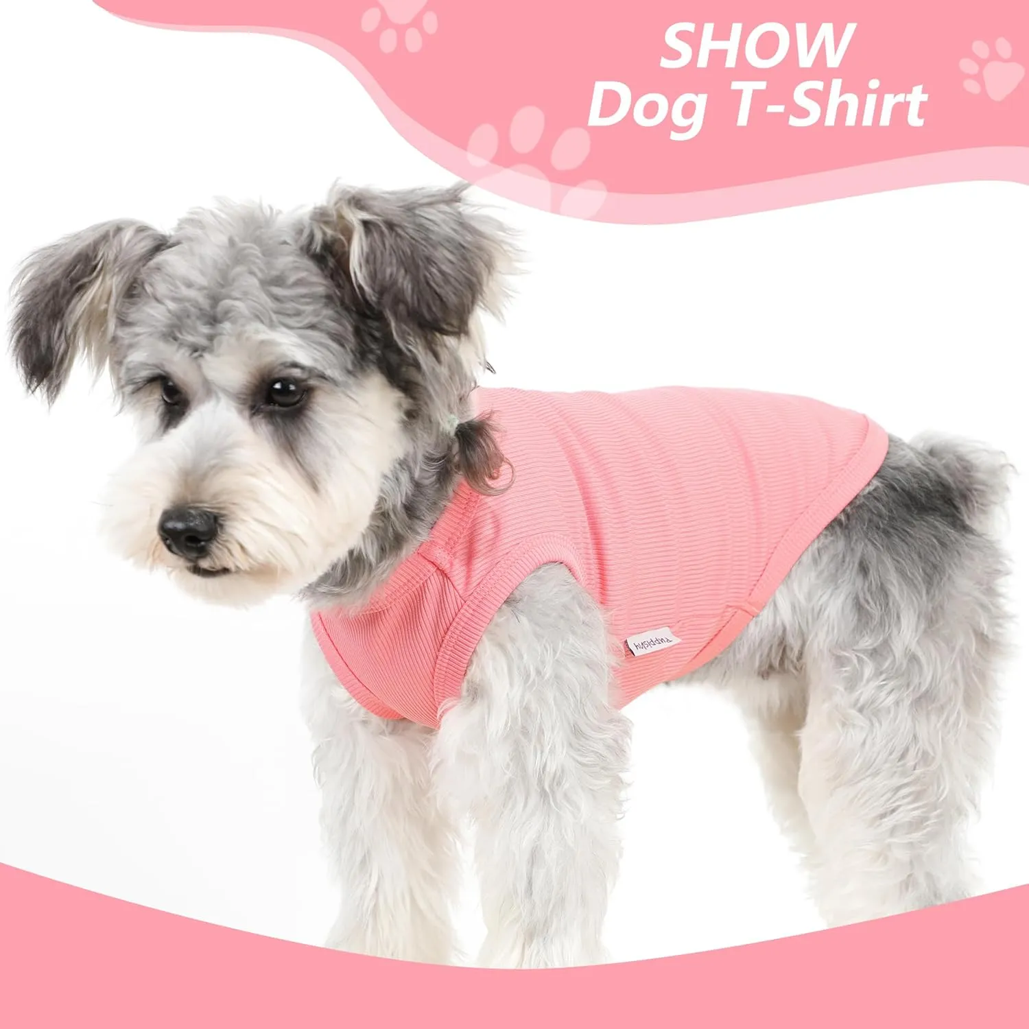 2 Pack Dog Clothes for Small Dogs Summer Dog Shirt Vest Girl Boy Lightweight Puppy T-Shirts Blank Soft and Cool Pet Clothing Sleeveless Medium Large Dog Outfit (Purple L-Pink, X-Large)