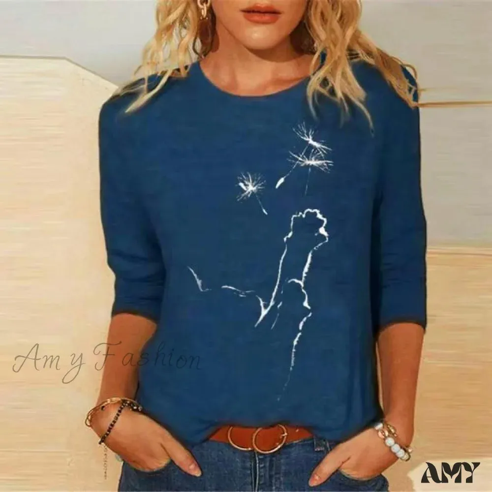 Amy Fashion - Clothing Funny Cat 3D Print Long Sleeve T-Shirts