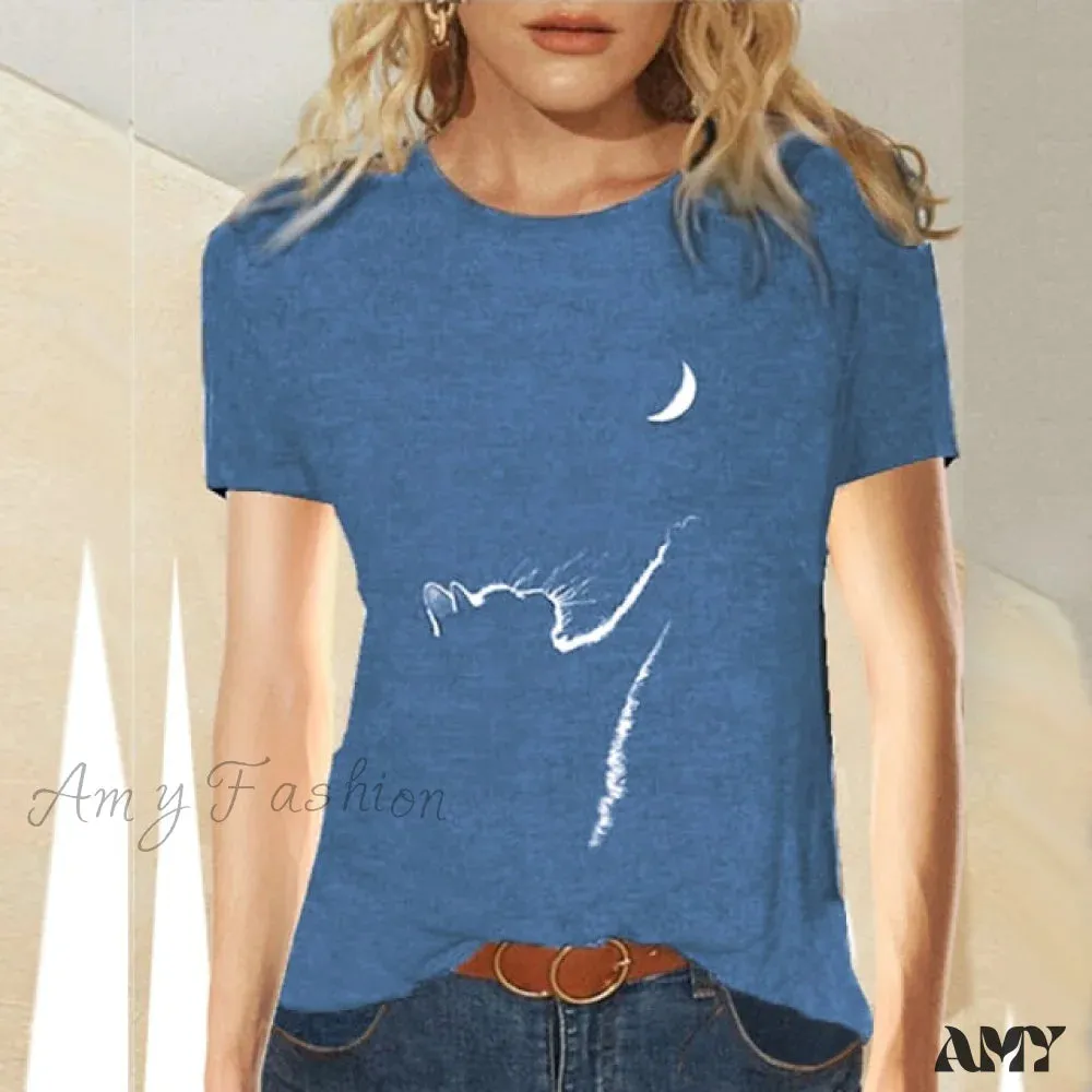Amy Fashion - Clothing Funny Cat 3D Print Long Sleeve T-Shirts