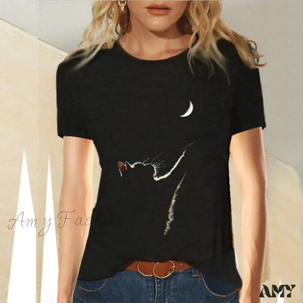 Amy Fashion - Clothing Funny Cat 3D Print Long Sleeve T-Shirts