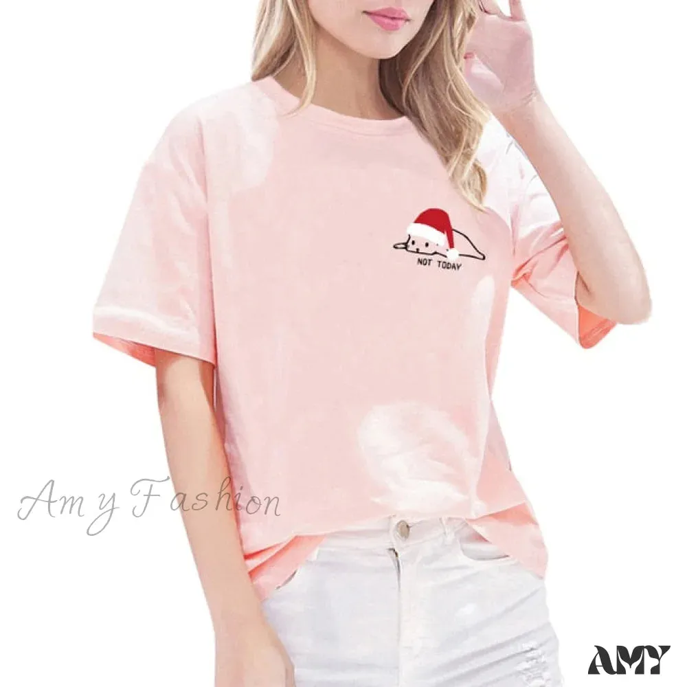 Amy Fashion - Ladies Heart Graphic T- Shirts