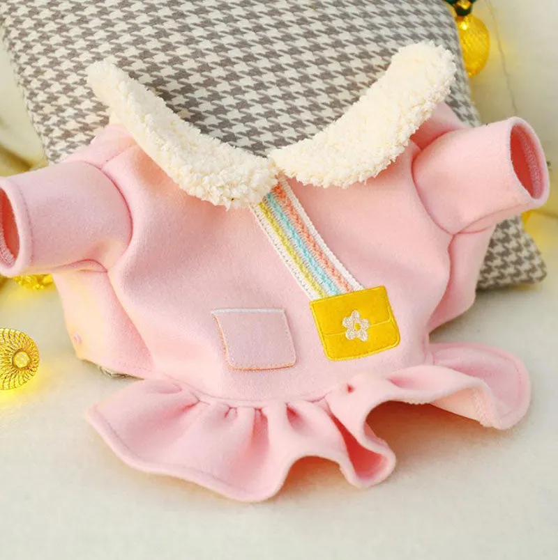 Autumn and winter small dog cat skirt