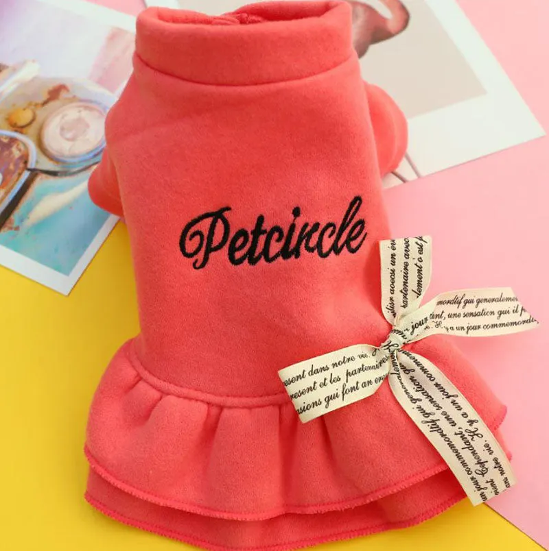 Autumn and winter small dog cat skirt