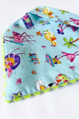 Beach Flamingos Bandana