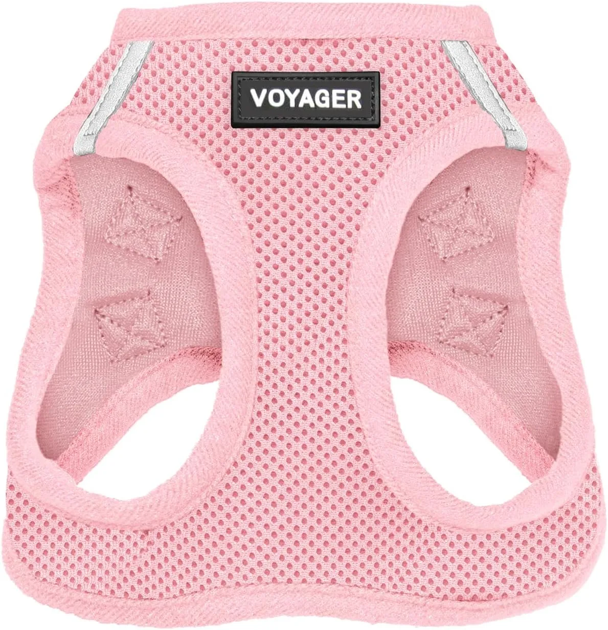 Best Pet Supplies Voyager Step-in Air Dog Harness - All Weather Mesh, Reflective, No Pull Harness for Small, Medium Dogs, Cats - Secure with Hook & Loop Fastener, Buckle, Double D-Rings - Pink, XS