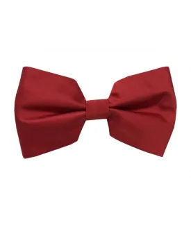 Brand Q men's Red satin material bowtie with hanky fashion style