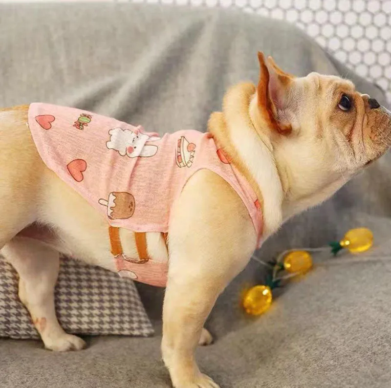 Bull dog Corgi spring and summer pet clothes