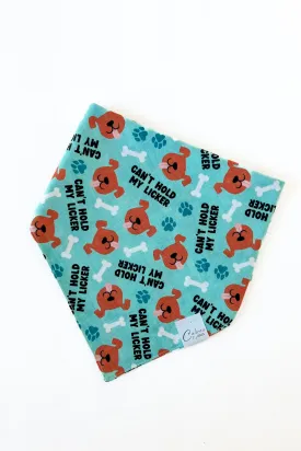Can't Hold My Licker Bandana (blue)