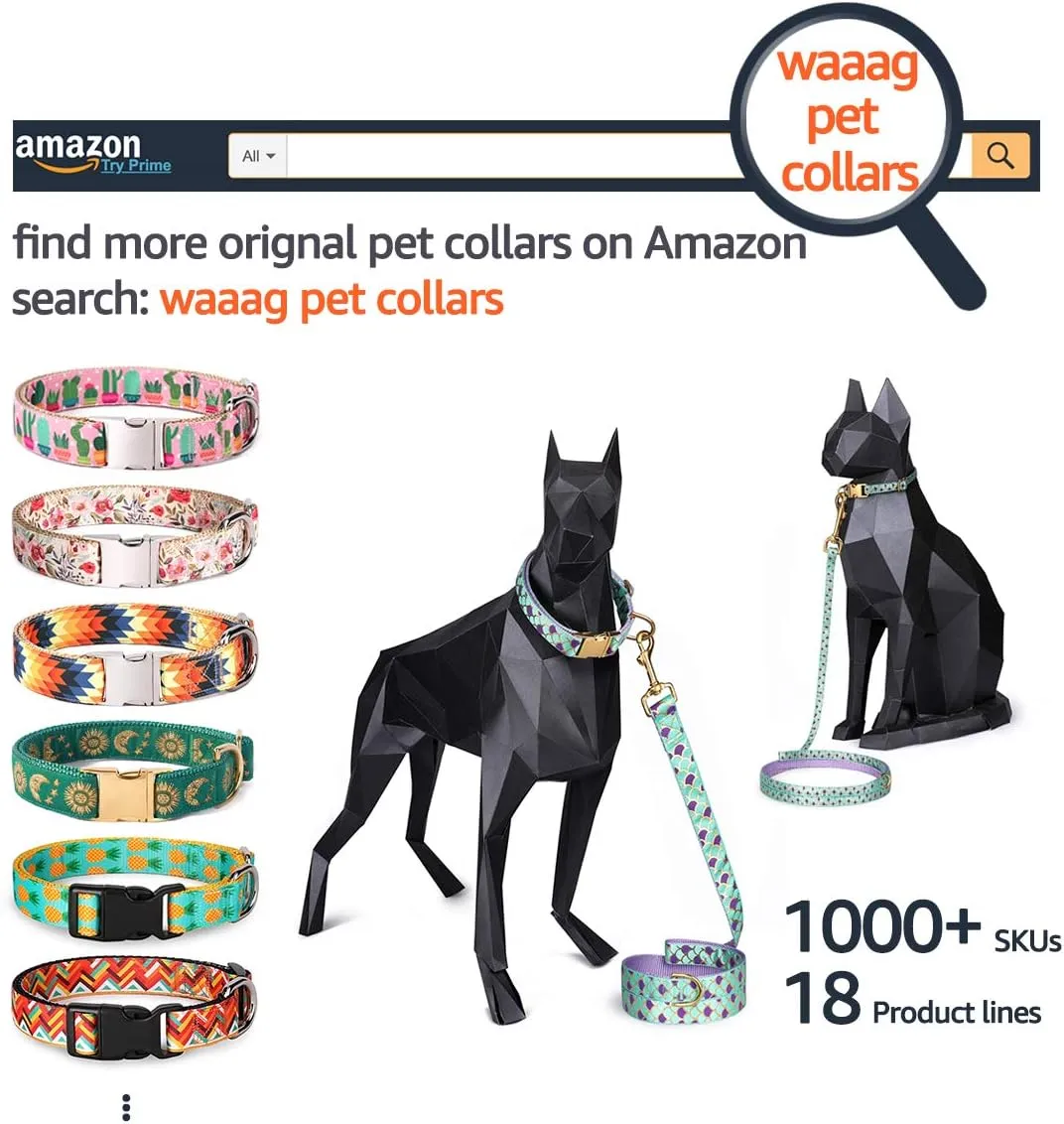 Cat Collars, Gold Moons and Stars Cat Collar, Safety Breakaway Cat Collar, Glow in The Dark (Standard 9"-15" Neck, Aqua)