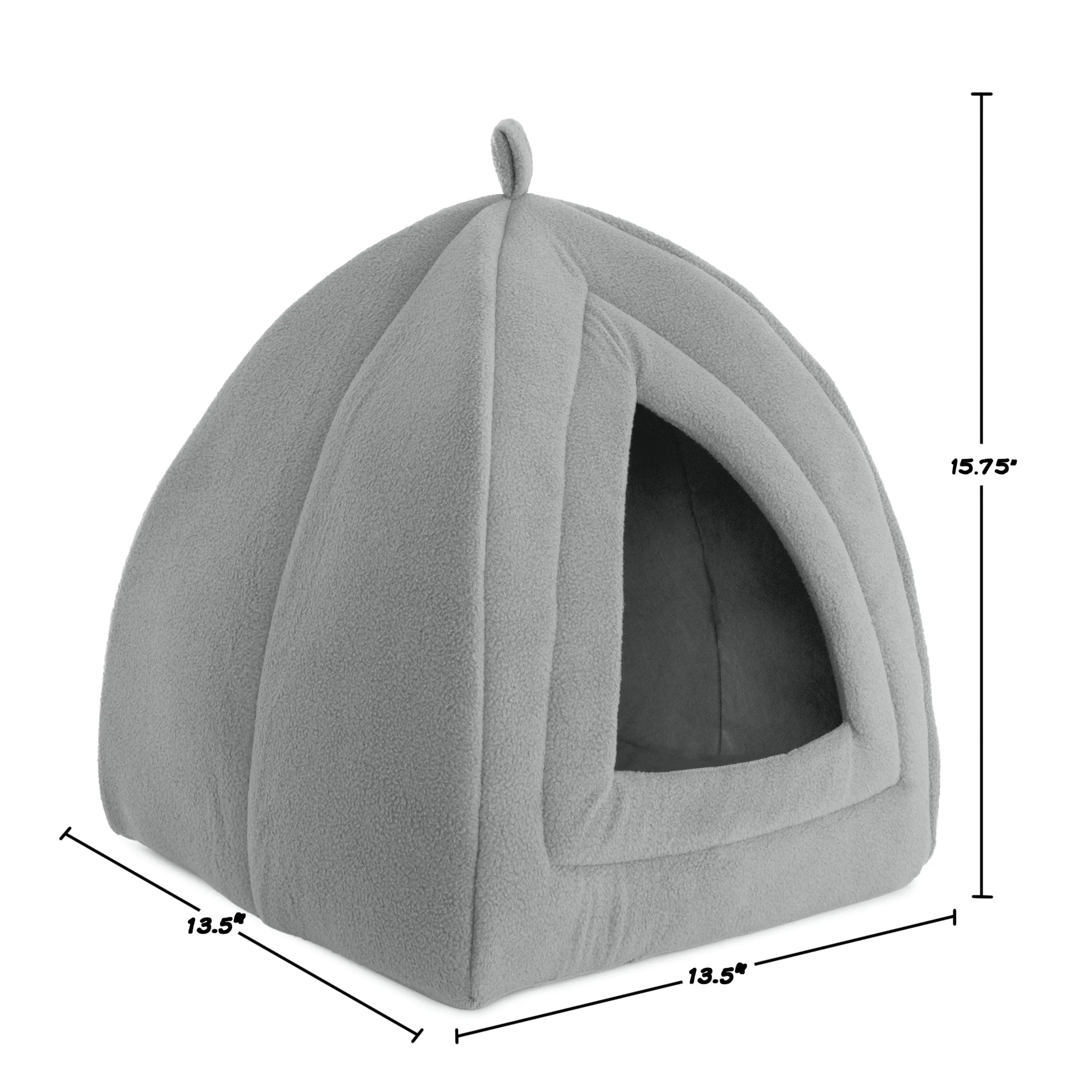 Cat House Bed with Removable Foam Cushion