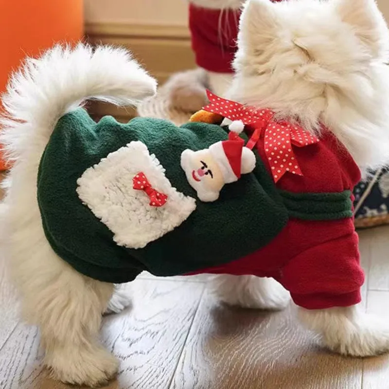 Christmas Fleece Sweatshirt Pet Suit
