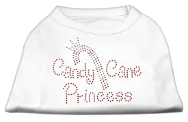 Christmas Pet Dog & Cat Shirt Rhinestone, "Candy Cane Princess"