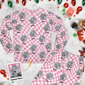 Custom Face Checkboard - Personalized Photo Pajamas