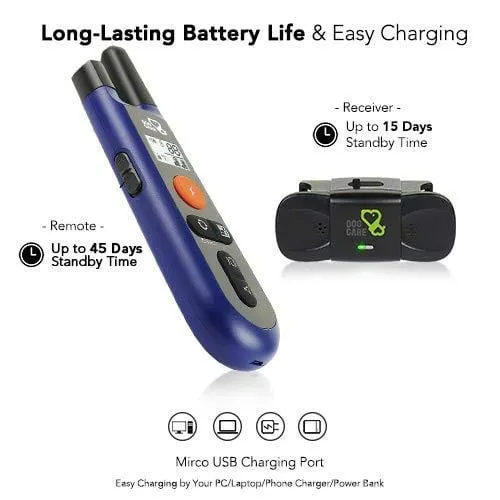 DOG CARE Dog Training Collar - Upgrated Dog Shock Collar w/3 Training Modes, Beep, Vibration and Shock, 100% Waterproof Training Collar, Up to 1000Ft Remote Range, 0~99 Shock Levels Dog Training Set