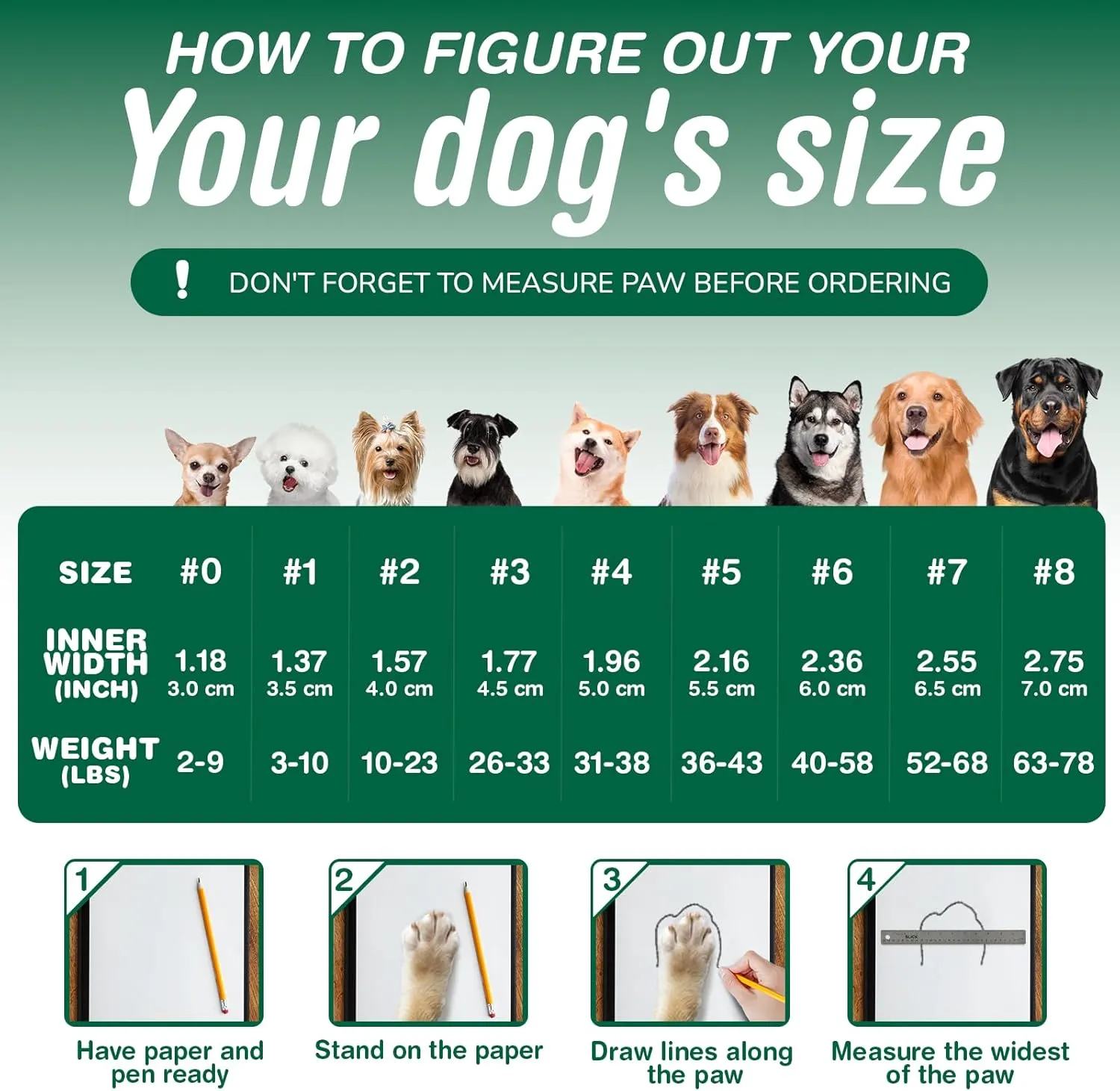 Dog Shoes for Small Dogs, Anti-Slip Dog Boots for Winter Snow, Hot Pavement, Dog Booties & Paw Protectors for Hardwood Floors Size 1