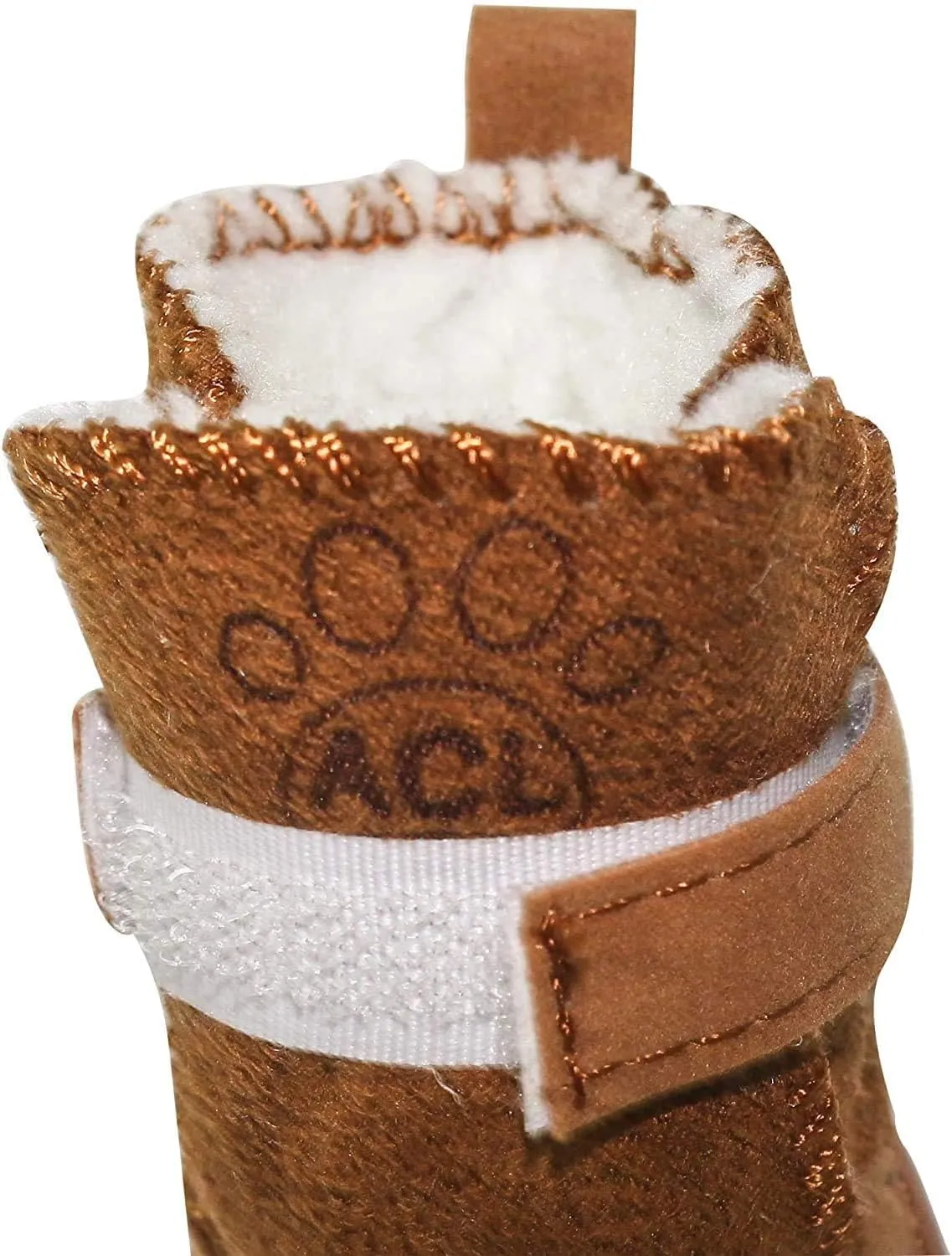 Dog Shoes Puppy Boots Snow Boots, Anti-Slip Dog Shoes,Dog Australia Boots Pet Antiskid Shoes Winter Warm Skidproof Sneakers for Small Dog (M, Brown)