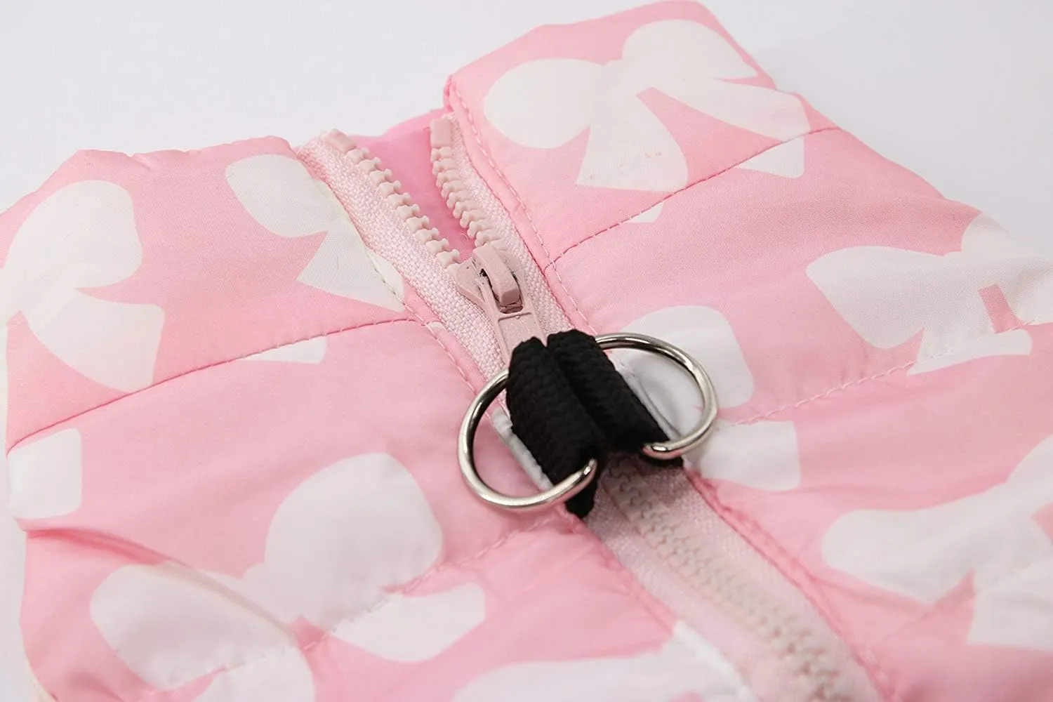 DroolingDog Small Dog Jacket Harness Waterproof Coat Winter Warm Cold Weather Jackets Medium Dog Waterproof Jacket with Leash Ring Jackets for Small Dogs Girl Pink Dog Clothes