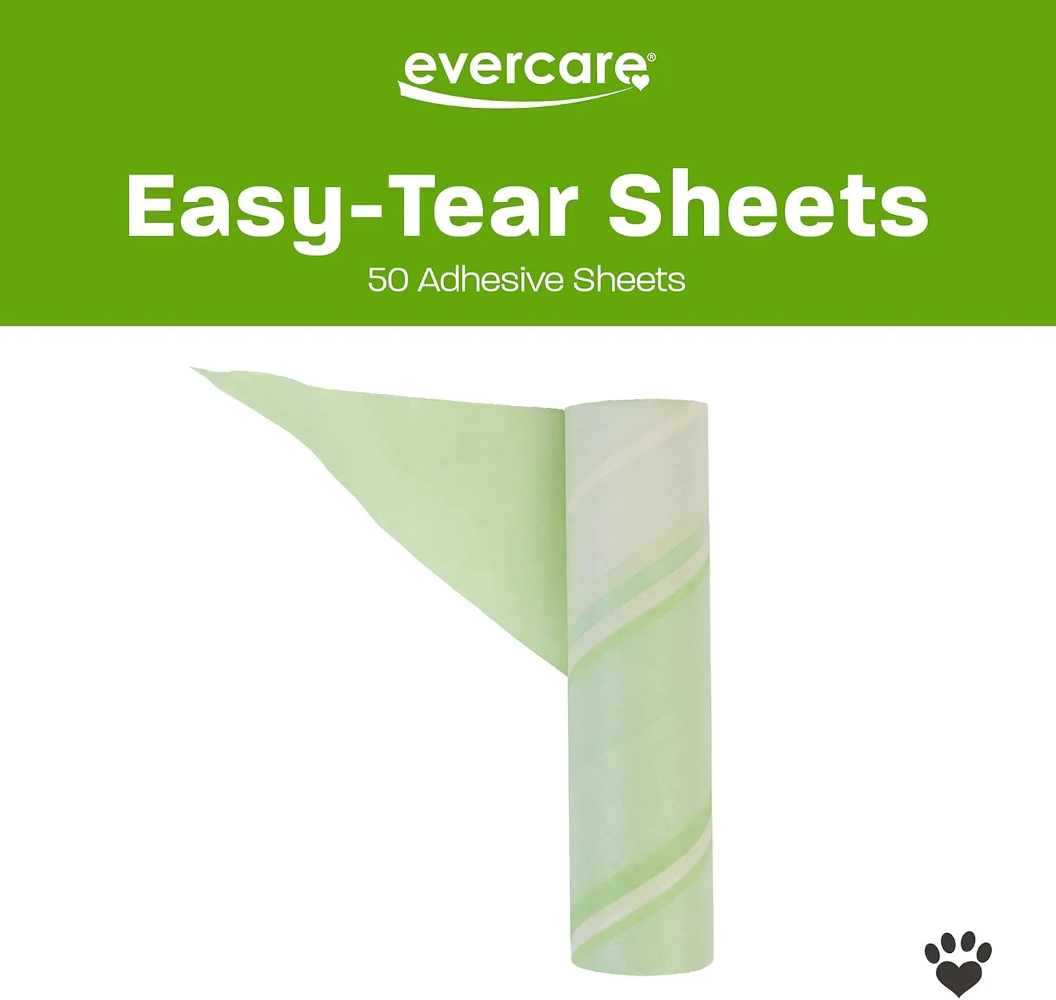 Evercare 10 Mega All-Purpose Pet Hair Lint Roller Refill, 50 Sheets  Sticky Roller for Pet Hair, Cat & Dog Hair Remover, Lint Remover, Pet Hair Remover for Furniture, Clothing & Cars