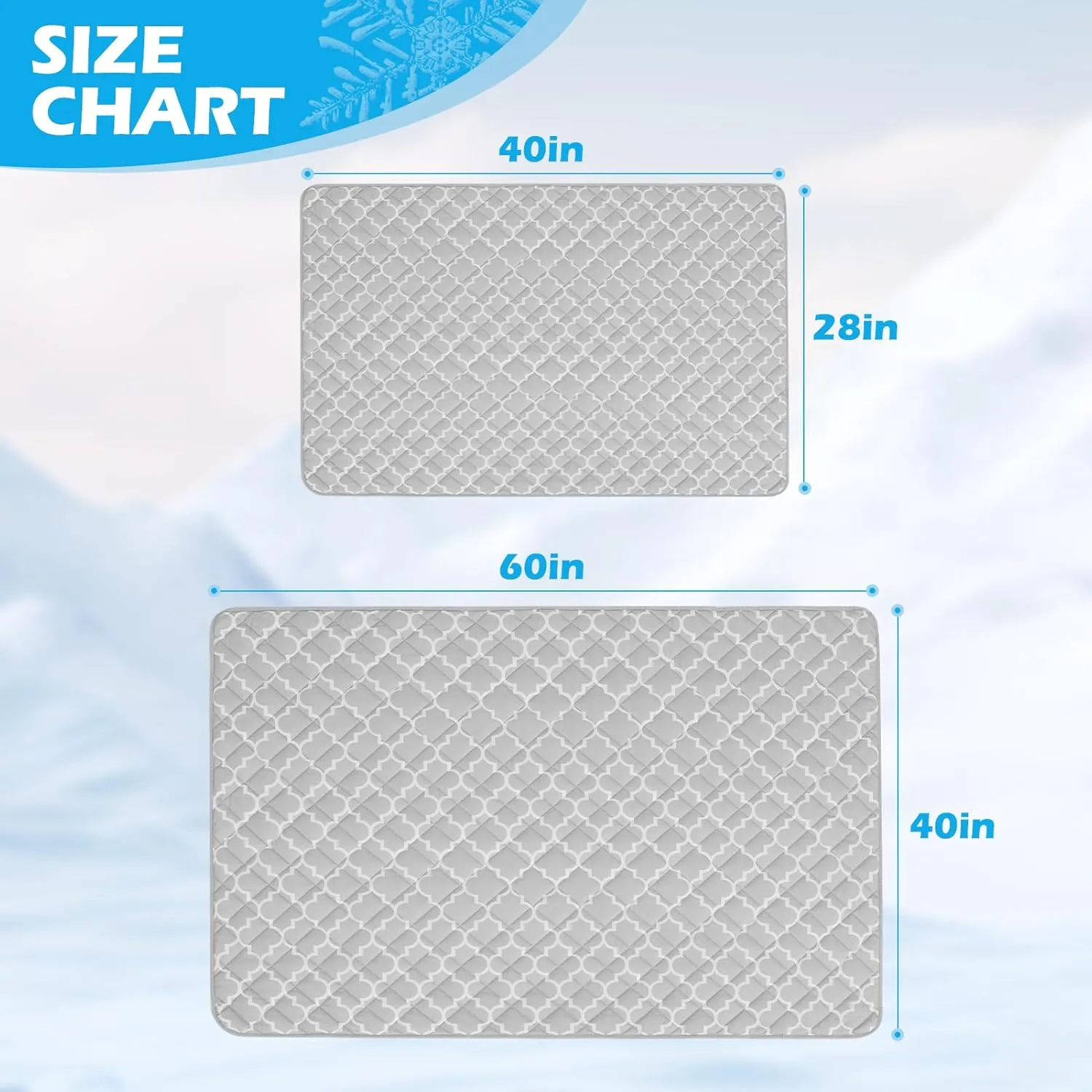 EXPAWLORER Dog Cooling Blanket - Washable Dog Cool Throw Blanket,Soft Lightweight Cooling Mat for Bed Cover, Extra Large Summer Soft Pet Pad for Large Dogs Puppy Cat