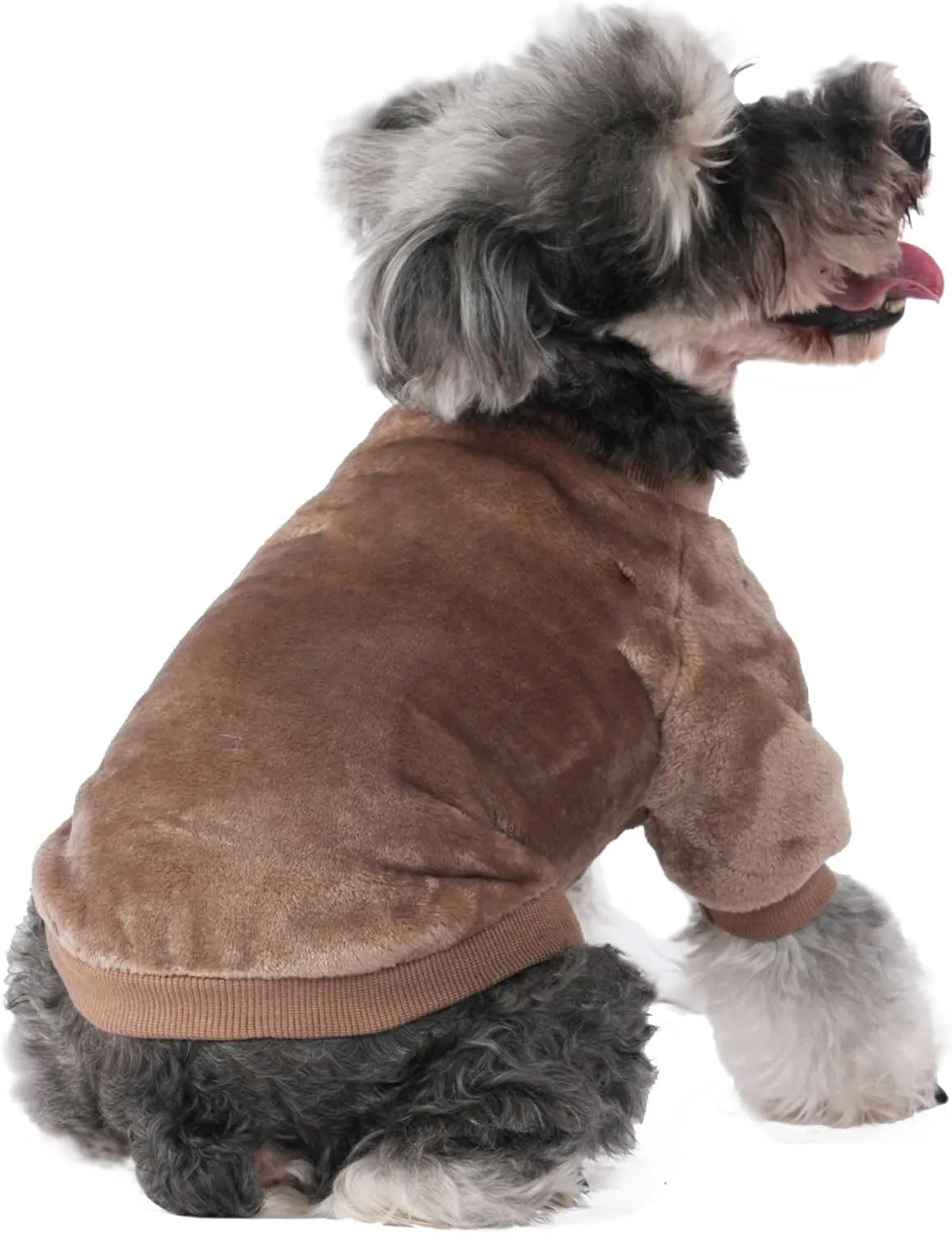FabriCastle Dog Sweater, 3-Pack Dog & Cat Clothes, Ultra Soft and Warm Pet Jackets XXS XS for Small Dogs Boy & Cats, Winter Pet Apparel Costumes, Puppy Outfits (Camel,Khaki,Olive, Small)