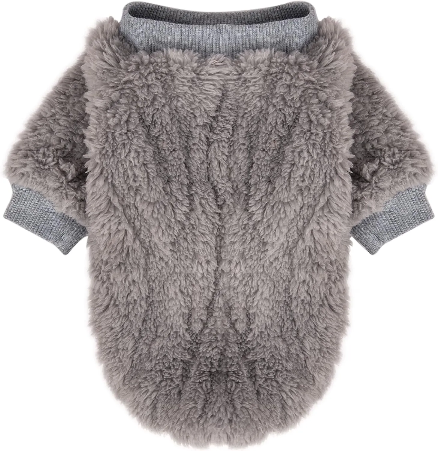 FabriCastle Dog Sweater, 3-Pack Dog Clothes, Ultra Soft and Warm Pet Jackets XXS XS for Small Dogs Boy & Cats, Winter Pet Apparel Costumes, Puppy Outfits (Blue,Grey,Doe, Small)