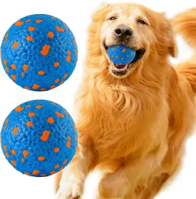 Farish High Bounce Dog Balls for Aggressive Chewers, Floating Dog Toys for Water Fetch,Durable Tennis Balls for Dogs, Indestructible Dog Toys for Large Dogs Aggressive Chewers,Dog Pool Toys,Pack of 2