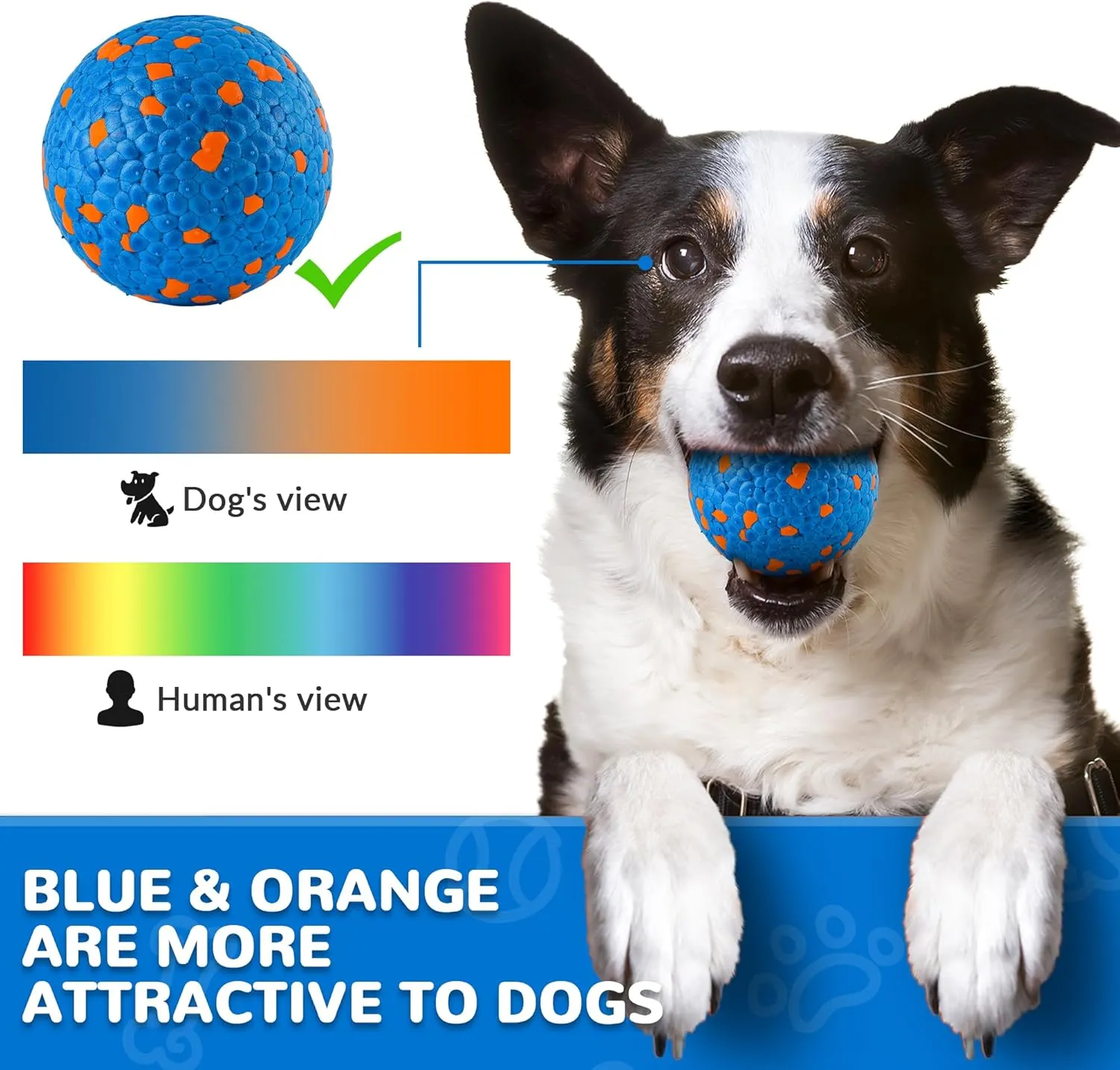 Farish High Bounce Dog Balls for Aggressive Chewers, Floating Dog Toys for Water Fetch,Durable Tennis Balls for Dogs, Indestructible Dog Toys for Large Dogs Aggressive Chewers,Dog Pool Toys,Pack of 2