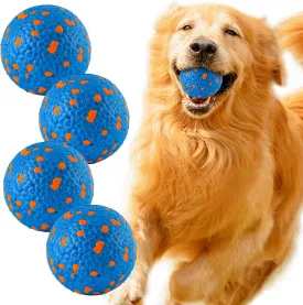 Farish High Bounce Dog Balls for Aggressive Chewers, Floating Dog Toys for Water Fetch,Durable Tennis Balls for Dogs, Indestructible Dog Toys for Large Dogs Aggressive Chewers,Dog Pool Toys,Pack of 4
