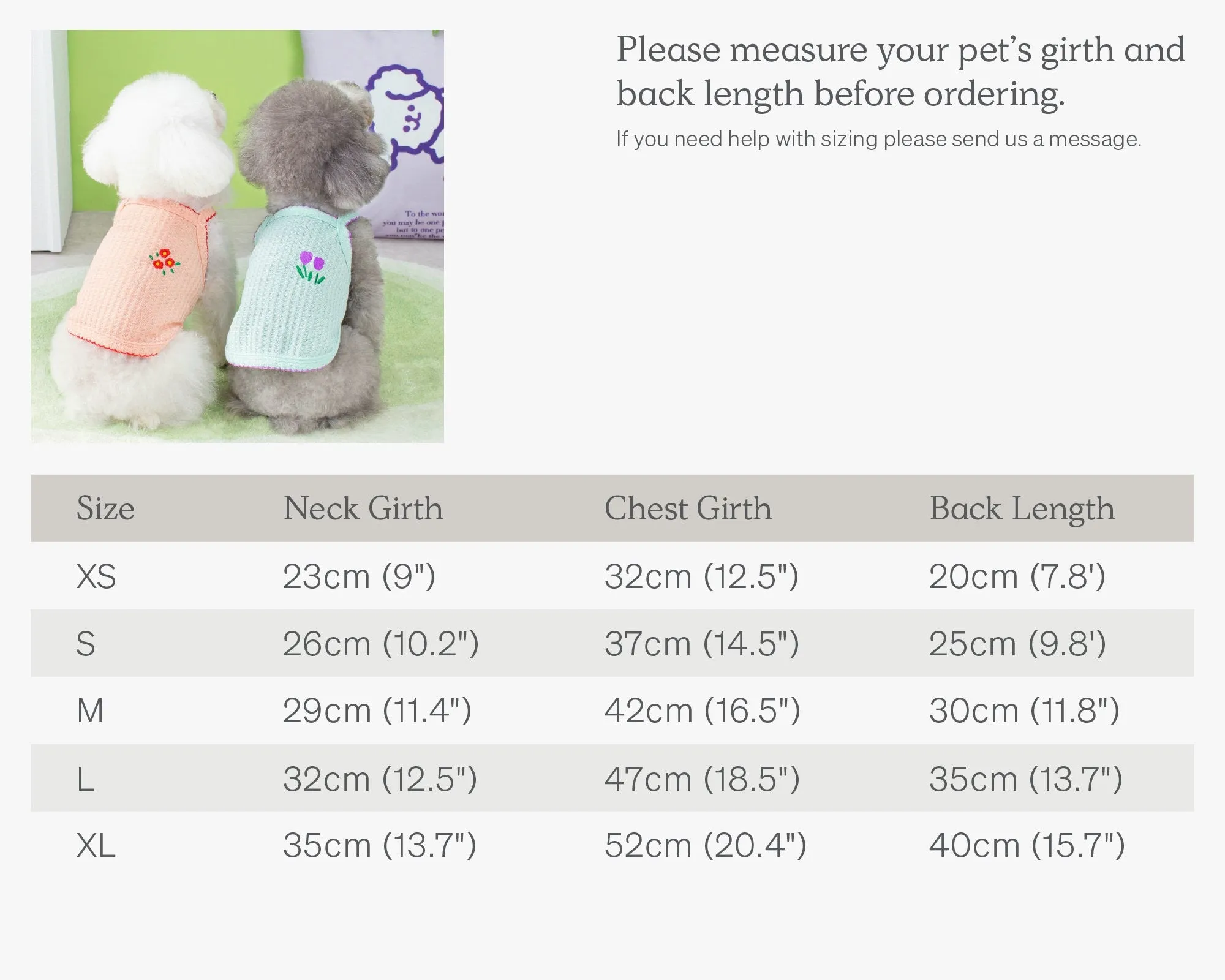 Flower Embroidered Pet Clothes