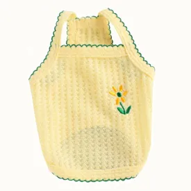 Flower Embroidered Pet Clothes