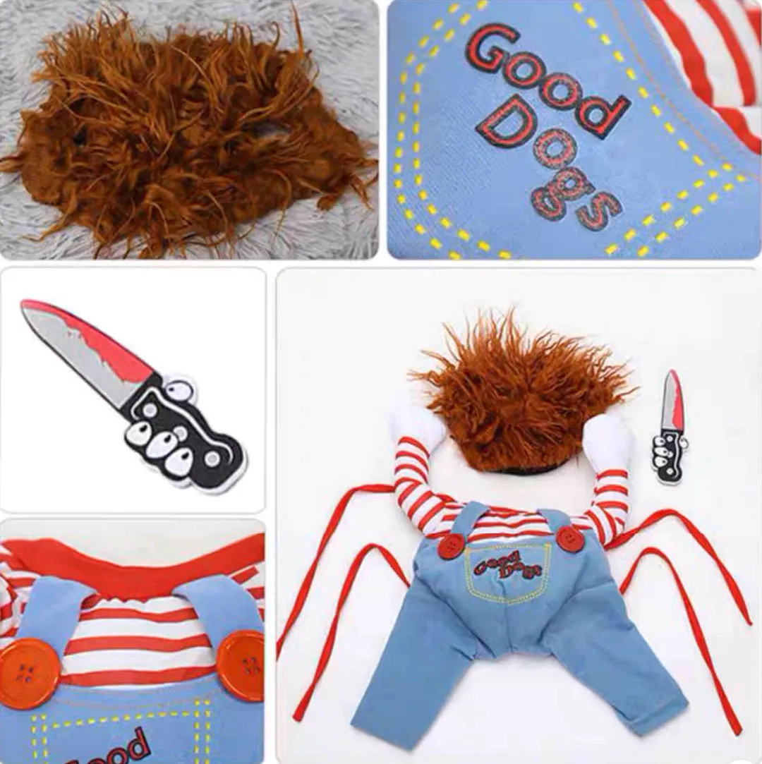 Halloween Chucky- styled Dog Costume