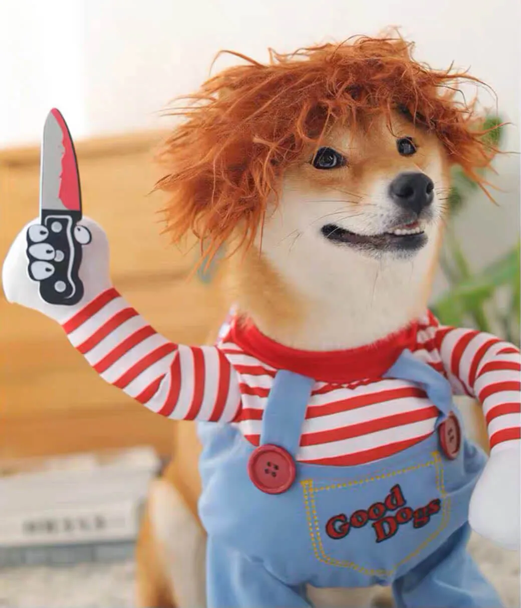 Halloween Chucky- styled Dog Costume