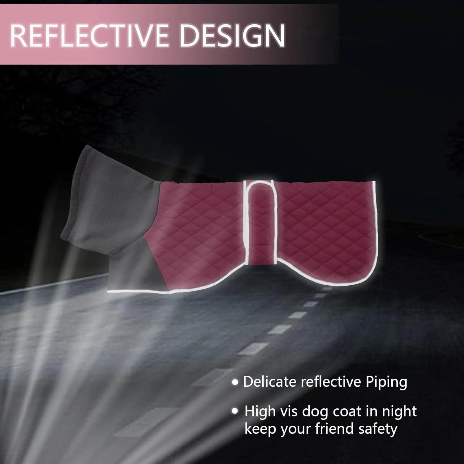 Italian Greyhound Clothes,Greyhound Winter Coat with Warm Fleece, Whippet Sweater for Dogs Anxiety,Medium Large Dog Pajamas Coats Adjustable Sweaters (Pink, Small)