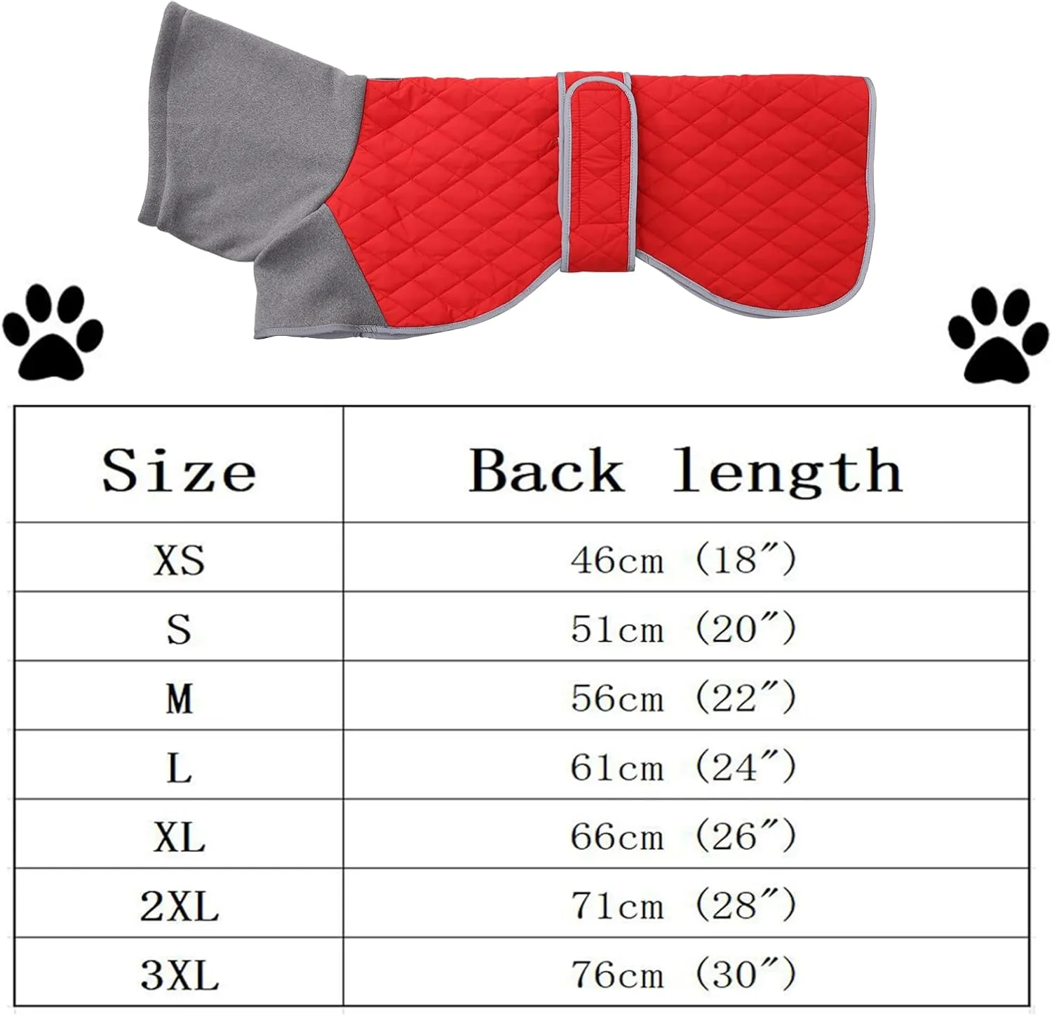 Italian Greyhound Clothes,Greyhound Winter Coat with Warm Fleece, Whippet Sweater for Dogs Anxiety,Medium Large Dog Pajamas Coats Adjustable Sweaters (Red, Small)