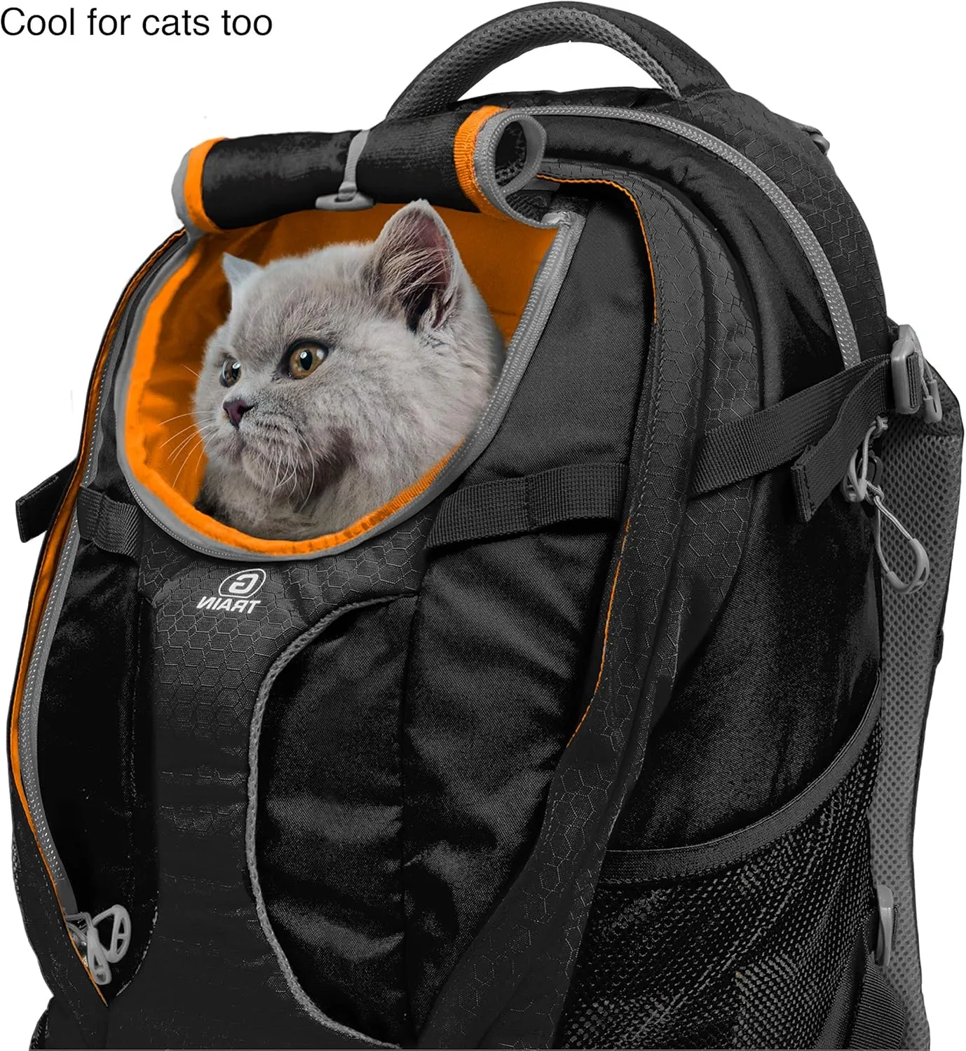 Kurgo G-Train K9 Pack, Carrier Backpack for Small Dogs and Cats