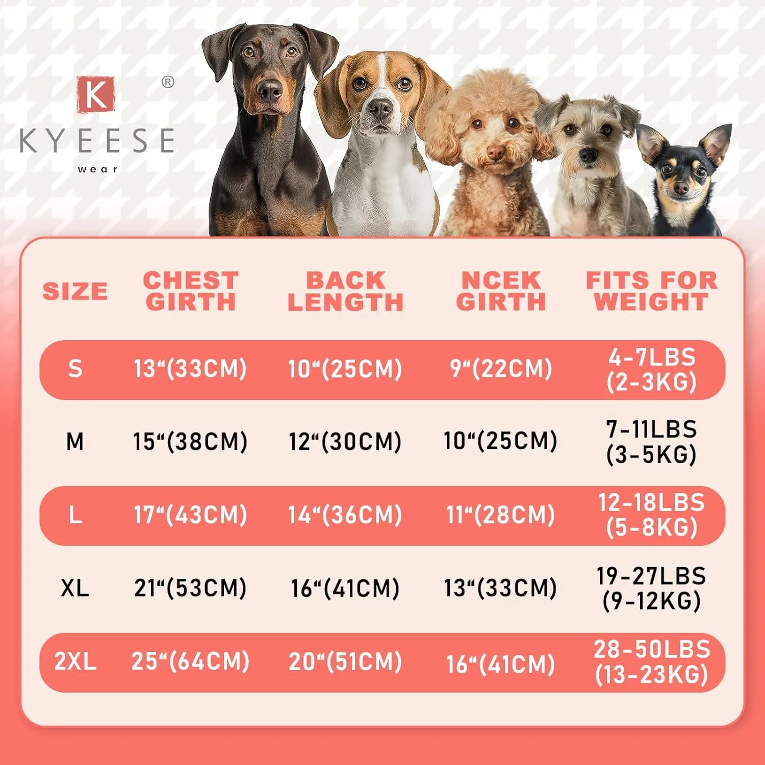 KYEESE 2Pack Dog Shirts Waffle for Small Dogs Stretchy T-Shirts Lightweight Tank Top Sleeveless Dog Vest Breathable Cat Shirt, Medium, Pink Grey