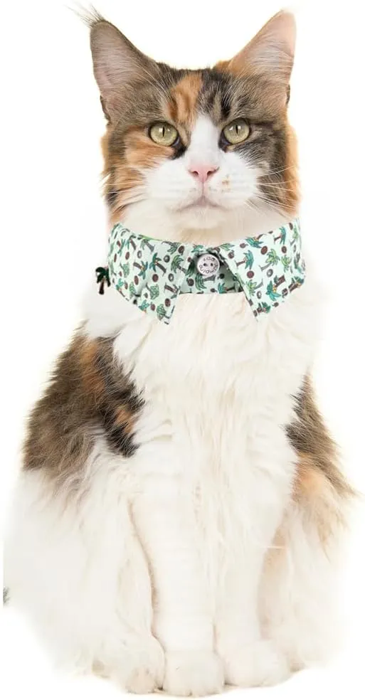 Lamphyface 2 Pack/Set Cat Collar Breakaway with Cute Bow Tie and Bell for Kitty Kitten Adjustable Safety