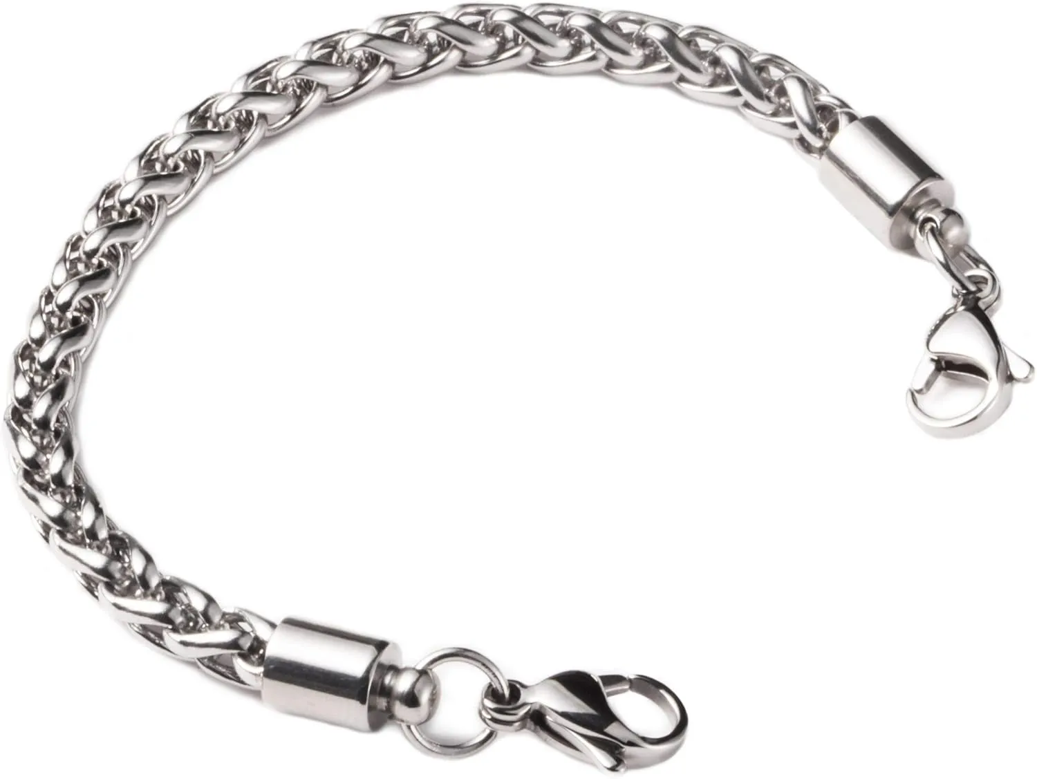 LinnaLove-Stainless Steel Wheat Chain lnterchangeable Medical Alert Bracelets - (Just Chain)