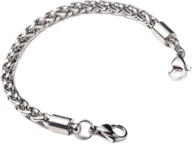 LinnaLove-Stainless Steel Wheat Chain lnterchangeable Medical Alert Bracelets - (Just Chain)
