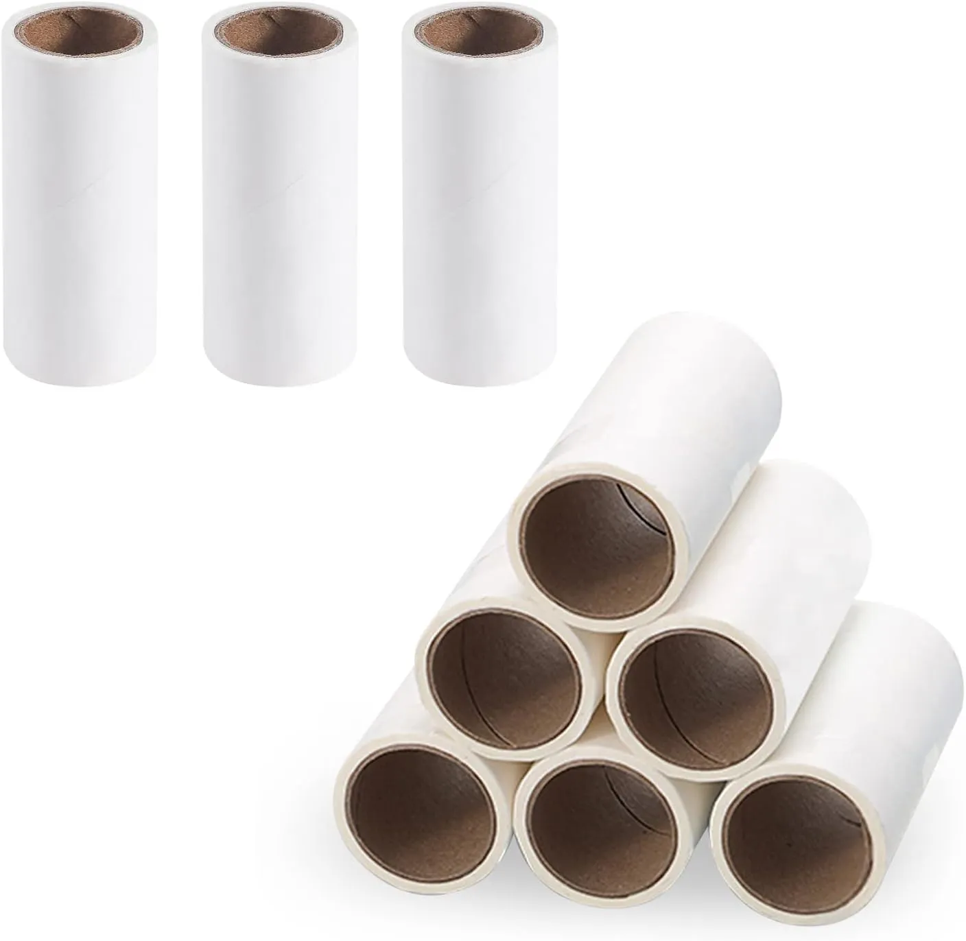 Lint Roller Refills, Extra Sticky Sheets for Travel Portable Mini Dog Cat Pet Hair Remover, Clothes Bag Dust Fuzz Fur Lint Remover, 9 Refills, 270 Sheets White