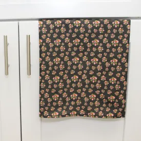 Maryland Paw Print Pattern (Black) / Kitchen Towel