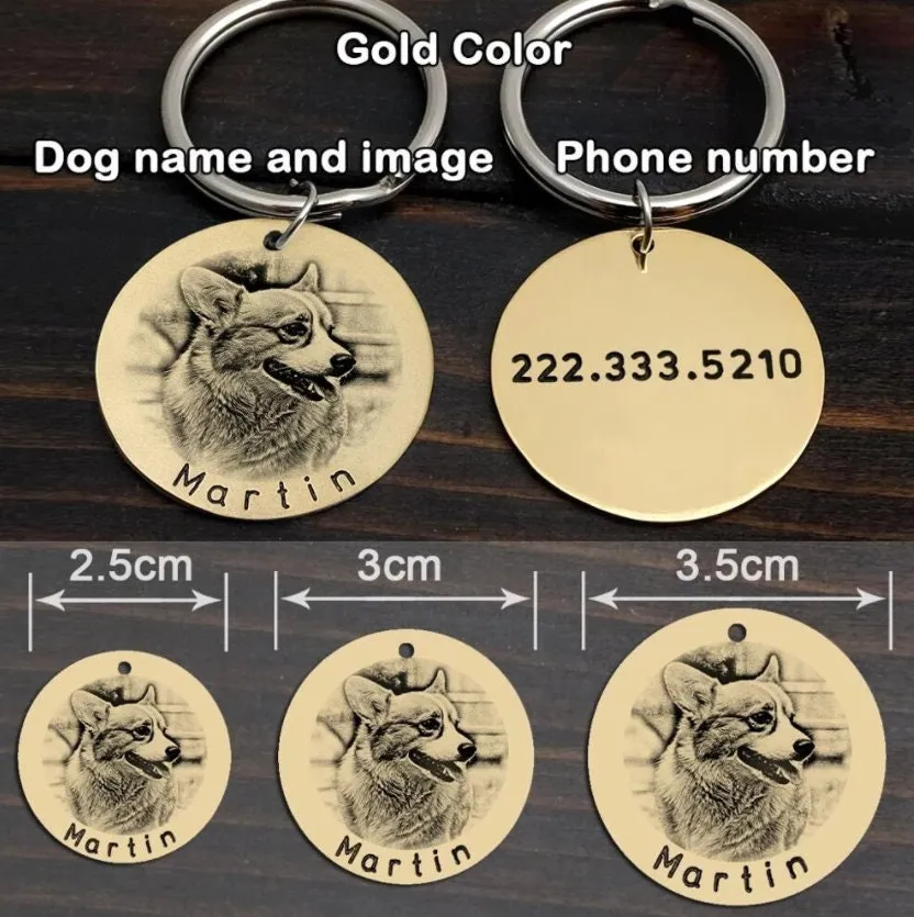 Personalised Pet ID, Custom Pet ID, Dog Name Tag, Pet ID tag, Dog Tag, Dog Keytag, Dog Keychain, Dog keyring, Dog id tag, Cat Collar Tag