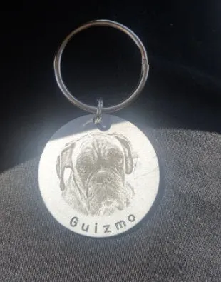 Personalised Pet ID, Custom Pet ID, Dog Name Tag, Pet ID tag, Dog Tag, Dog Keytag, Dog Keychain, Dog keyring, Dog id tag, Cat Collar Tag