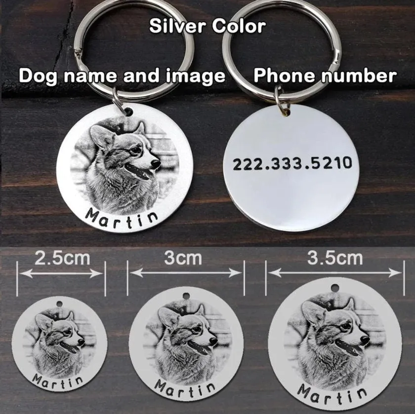 Personalised Pet ID, Custom Pet ID, Dog Name Tag, Pet ID tag, Dog Tag, Dog Keytag, Dog Keychain, Dog keyring, Dog id tag, Cat Collar Tag