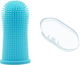 Pet Finger Toothbrush 360 Finger Toothbrush Puppy Toothbrush Cat Toothbrush for Pet Teeth Cleaning&Dog Dental Care (Blue, 10 Pack)