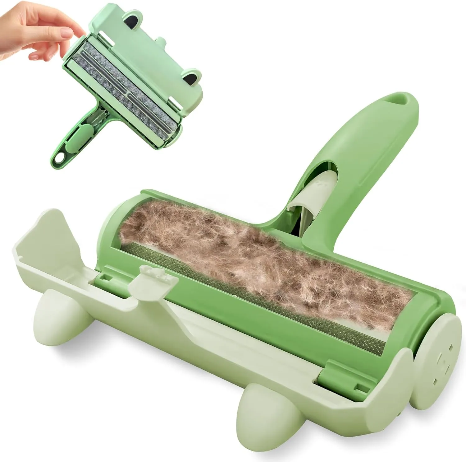 Pet Hair Remover Roller, Reusable & Washable Lint Roller, Extra Sticky & Large Surface, Pet Hair Removal Tool for Furniture, Couch, Carpet, Cloth and Bed