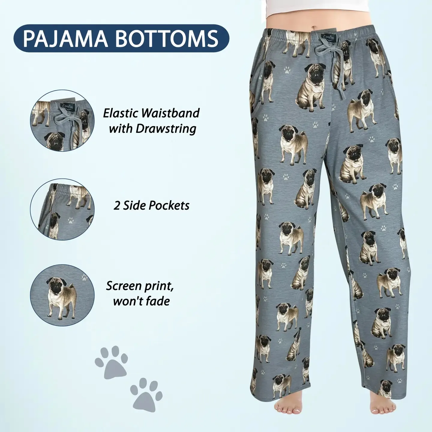 Pug Pajama Pants