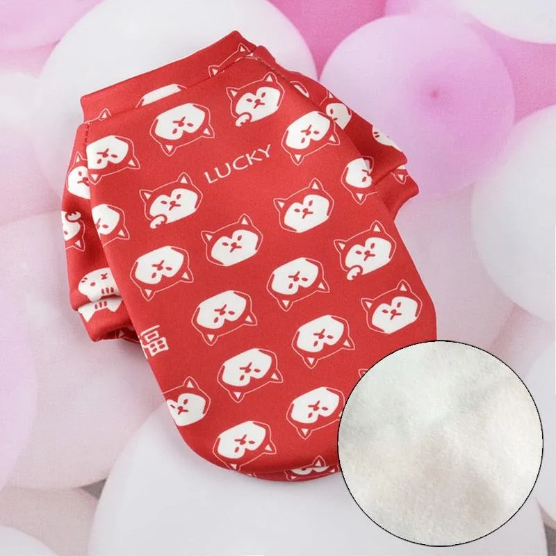 Rabbit Print Pet Cat Costume